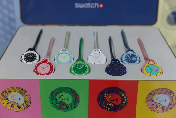 Bộ sưu tập Swatch x Audemars Piguet trưng bày tại cửa hàng