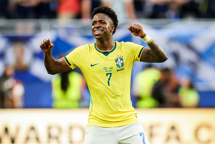 Vinicius Jr tỏa sáng với cú đúp, thể hiện đẳng cấp vượt trội của Brazil