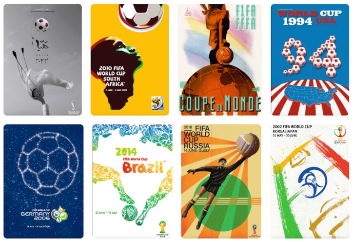 Những tấm poster FIFA World Cup qua từng kỳ World Cup từ năm 1930 đến 2026 Hành trình phát triển nghệ thuật thiết kế poster FIFA World Cup qua các thời kỳ