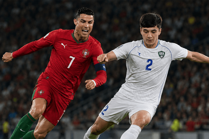 Uzbekistan hụt hơi trước sức mạnh của ứng viên vô địch - Bồ Đào Nha