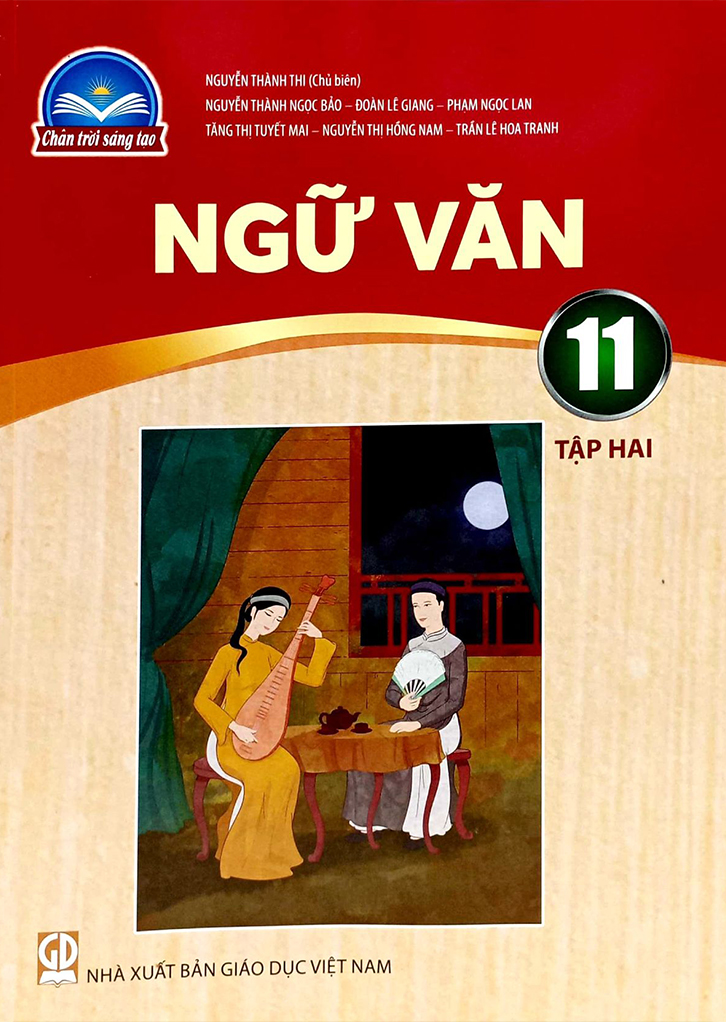 Cận cảnh thiết kế bìa sách giáo khoa ngữ văn lớp 11 Chân Trời Sáng Tạo
